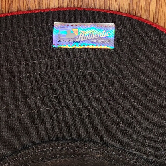 Cleveland Indians MLB fitted hat size 7 3/8th (58.7 cm) Vintage ball cap NWT - Picture 10 of 13